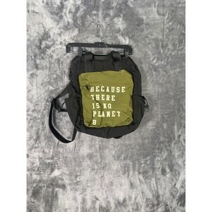 Ecoalf Because There Is No Planet B Backpack Black Olive Green Recycled Bag